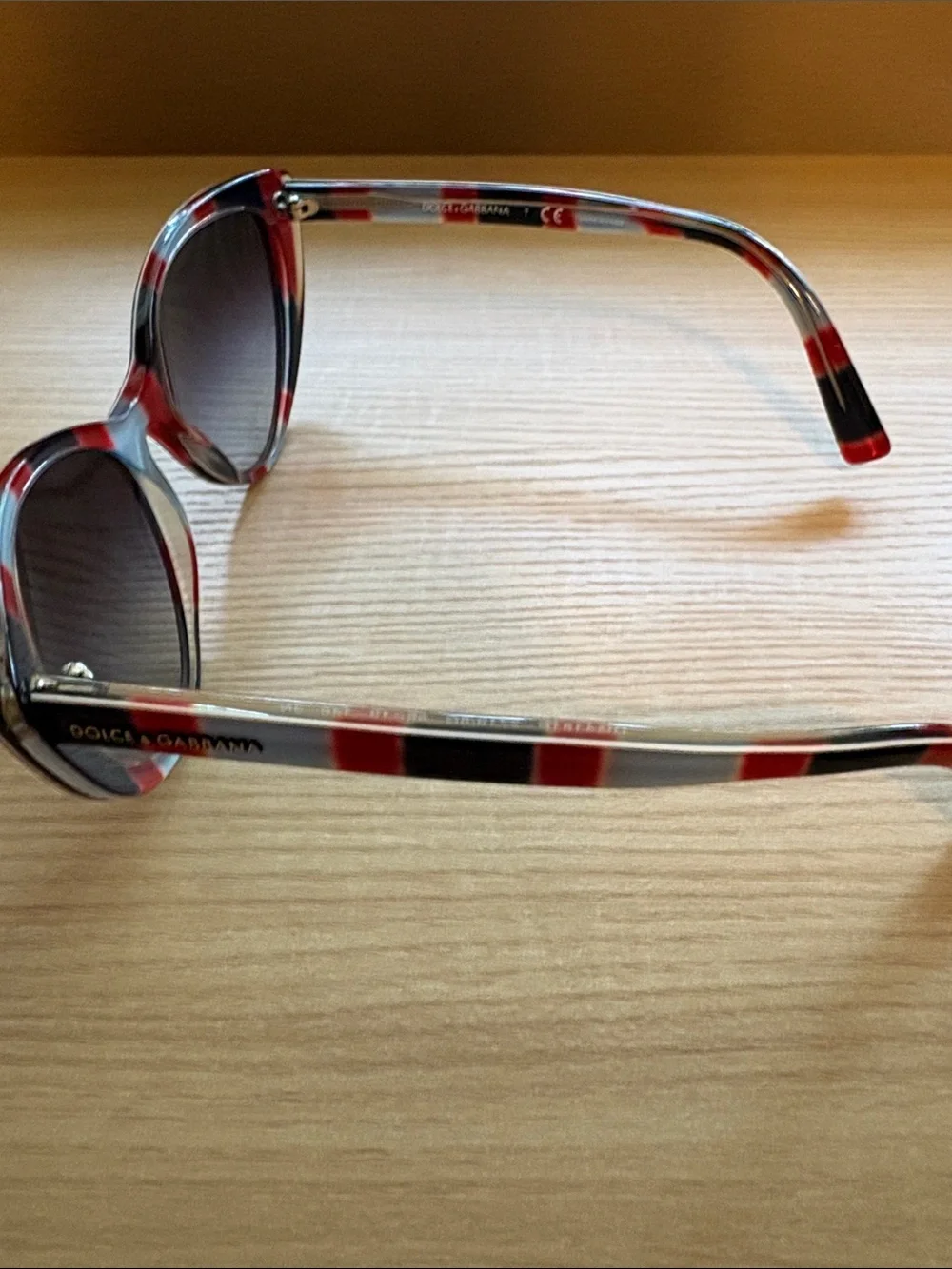 Dolce & Gabbana Women's Cat-Eye Sunglasses in Red, Blue & White